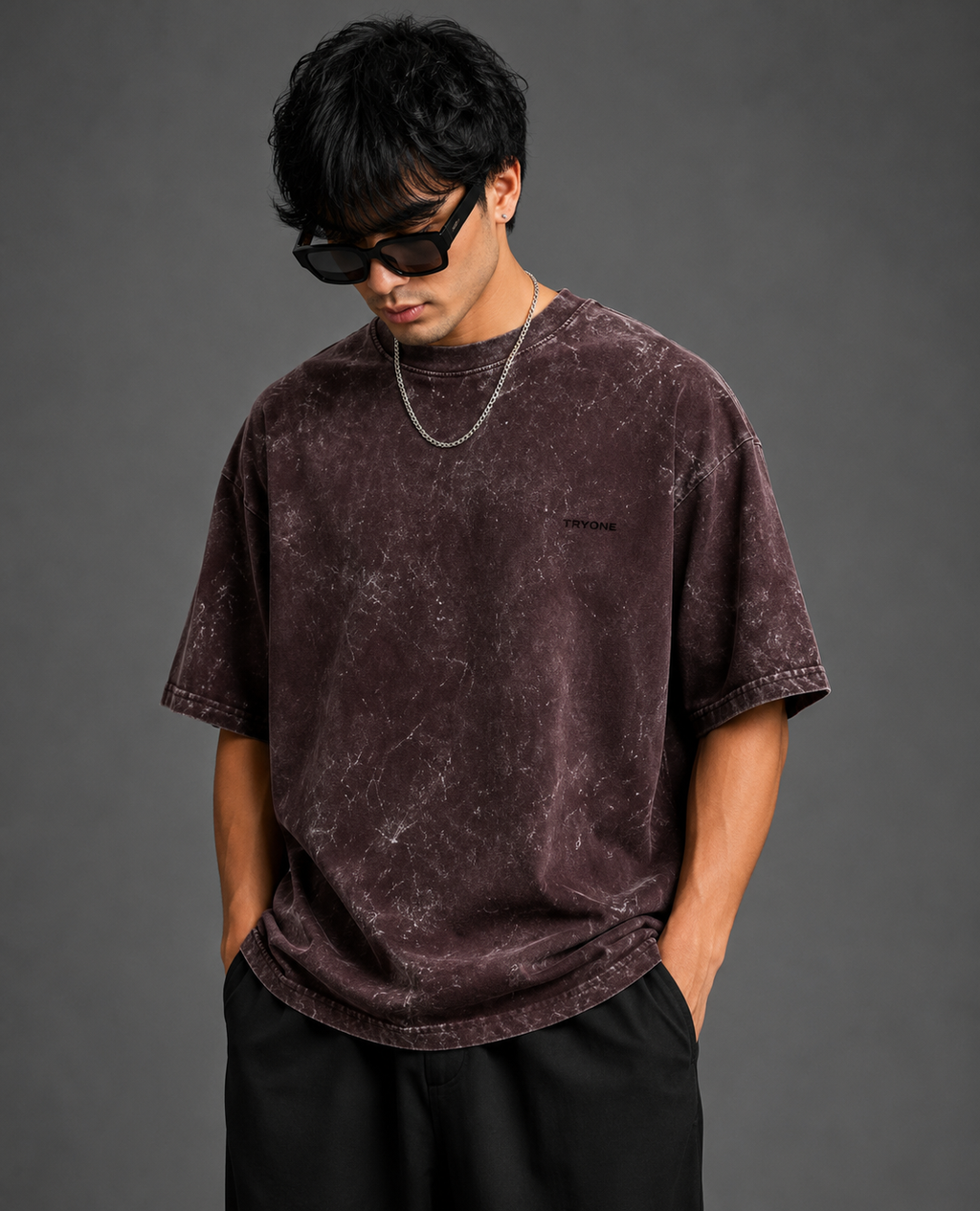 Oversized Acid wash Tee | Only For Premium Customers
